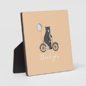 Scandinavisch Beer op bike-minimalistisch Hartelij Fotoplaat (Voorkant)