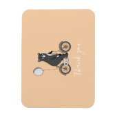 Scandinavisch Beer op bike-minimalistisch Hartelij Magneet (Verticaal)