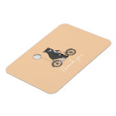 Scandinavisch Beer op bike-minimalistisch Hartelij Magneet (Linkerzijde)