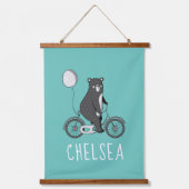 Scandinavisch Beer op speciaal gepersonaliseerd bi Hangend Wandkleed (Voorkant)