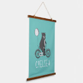 Scandinavisch Beer op speciaal gepersonaliseerd bi Hangend Wandkleed (Gebogen)