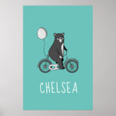 Scandinavisch Beer op speciaal gepersonaliseerd bi Poster (Voorkant)