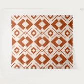 Scandinavisch beige en verbrande oranje geometrisc wandkleed (Voorkant (horizontaal))