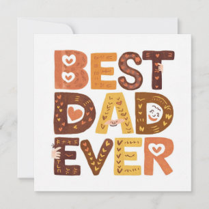 Scandinavisch Beste Papa Ooit Vaderdag Feestdagenkaart