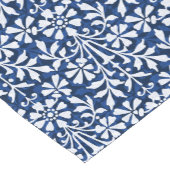 Scandinavisch blauw en witte folk korte tafelloper (Hoek)