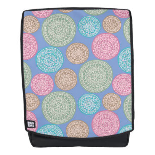 Scandinavisch bloemenpatroon Mandalas Pattern 1 Rugtassen