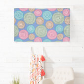 Scandinavisch bloemenpatroon Mandalas Pattern 1 Spandoek (Insitu)