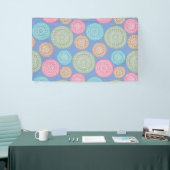 Scandinavisch bloemenpatroon Mandalas Pattern 1 Spandoek (Beurs)