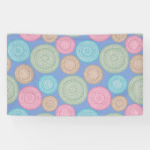 Scandinavisch bloemenpatroon Mandalas Pattern 1 Spandoek (Horizontaal)