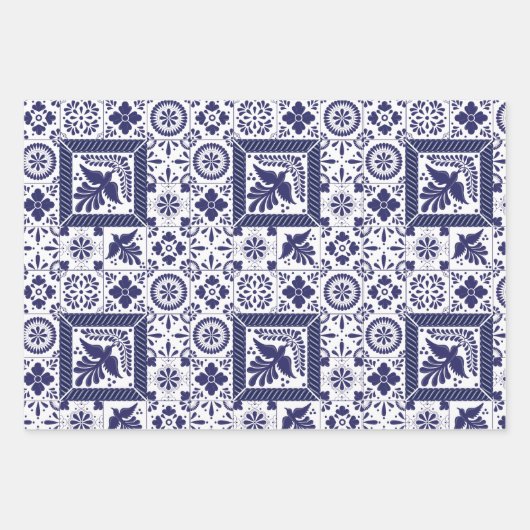 Scandinavisch bloemig abstract bloemmotief inpakpapier vel (Voorkant 3)