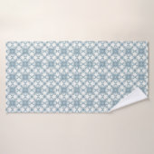 Scandinavisch bloempatroon badhanddoek (Badhanddoek)