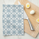 Scandinavisch bloempatroon theedoek (Quarter Fold)