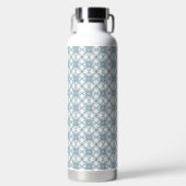 Scandinavisch Bloempatroon Waterfles (Voorkant)