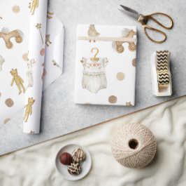 Scandinavisch Boho kwekerij patroon Cadeaupapier