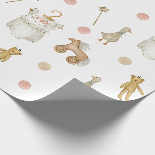 Scandinavisch Boho kwekerij patroon Cadeaupapier (Hoek)