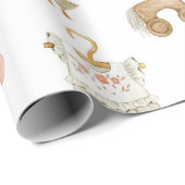 Scandinavisch Boho kwekerij patroon Cadeaupapier (Rol Hoek)