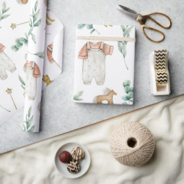 Scandinavisch Boho kwekerij patroon Cadeaupapier