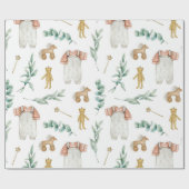 Scandinavisch Boho kwekerij patroon Cadeaupapier (Vlak)