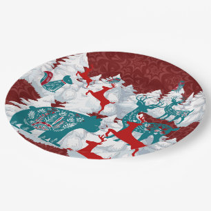 Scandinavisch Bord kerstpapier