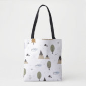 Scandinavisch bos esthetisch tote bag (Voorkant)