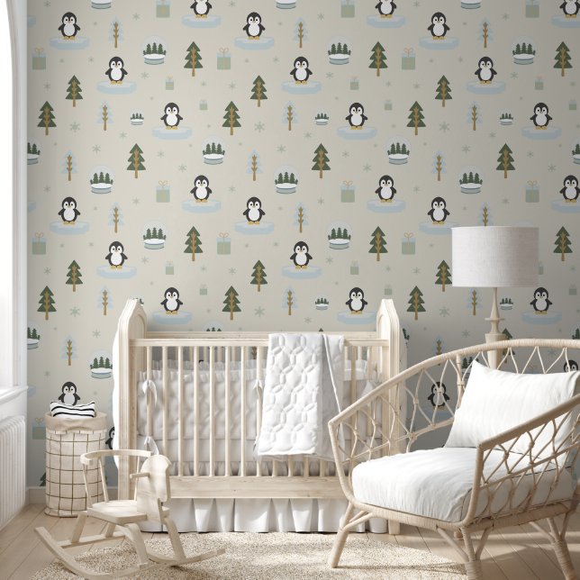 Scandinavisch bosdier behang (Kinderen)