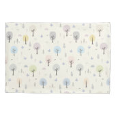 Scandinavisch bosnaadloos patroonpatroon kussensloop (Achterkant)