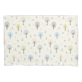 Scandinavisch bosnaadloos patroonpatroon kussensloop (Voorkant)