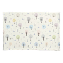 Scandinavisch bosnaadloos patroonpatroon kussensloop