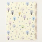  Scandinavisch bosnaadloos patroonpatroon Planner (Achterkant)