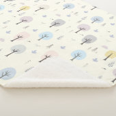 Scandinavisch bosnaadloos patroonpatroon sherpa deken (3/4)