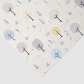 Scandinavisch bosnaadloos patroonpatroon tissuepapier (Detail)