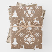 Scandinavisch bruin en wit inpakpapier vel (In situ)