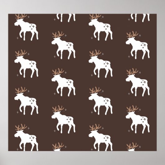 Scandinavisch chic: naadloze patronen poster (Voorkant)