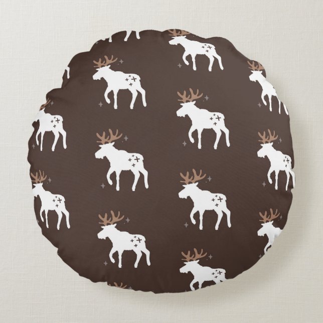 Scandinavisch chic:  naadloze patronen rond kussen (Voorkant)