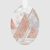 scandinavisch chic roos goudmeetkundige witte marm ornament (achterkant)