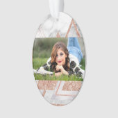 scandinavisch chic roos goudmeetkundige witte marm ornament (voorkant)