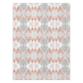 scandinavisch chic roos goudmeetkundige witte marm tafelkleed (Voorkant)