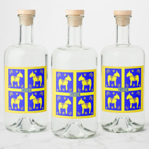 Scandinavisch design, likeurfles etiket