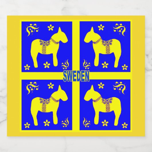 Scandinavisch design, likeurfles etiket (Enkel label)