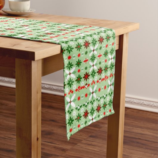 Scandinavisch Fair Isle Kersteditie 4 Medium Tafelloper (Voorbeeld)