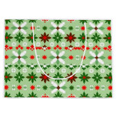 Scandinavisch Fair Isle Kerstfeest Groot Cadeauzakje (Voorkant)