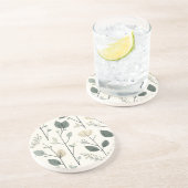 Scandinavisch Floral Elegance Stone Onderzetter (Zijkant)