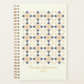  Scandinavisch Floral Pattern gepersonaliseerd Planner (Voorkant)