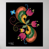 Scandinavisch Folk Art Style Poster (Voorkant)