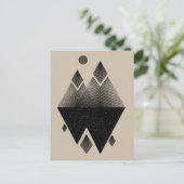 Scandinavisch geïnspireerd driehoeksontwerp briefkaart (Staand voorkant)