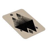 Scandinavisch geïnspireerd driehoeksontwerp magneet (Rechterzijde)