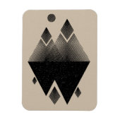 Scandinavisch geïnspireerd driehoeksontwerp magneet (Verticaal)