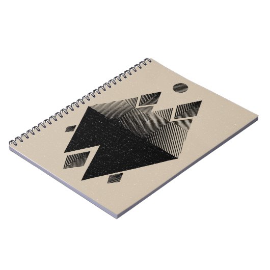 Scandinavisch geïnspireerd driehoeksontwerp notitieboek (Linkerzijde)