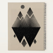 Scandinavisch geïnspireerd driehoeksontwerp planner (Achterkant)