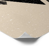 Scandinavisch geïnspireerd driehoeksontwerp poster (Hoek)